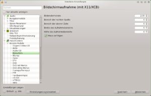 Abbildung 8: Möchten Sie den Mauszeiger ebenfalls filmen, besuchen Sie die erweiterten Programmeinstellungen und setzen bei "Input/Codecs" / "Access-Module" / "Bildschirm" / "Maus verfolgen" ein Häkchen.