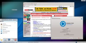 Abbildung 9: Ergebnis der Anstrengungen: Kubuntu hat den KDE-Desktop gestartet, jetzt können Sie loslegen.