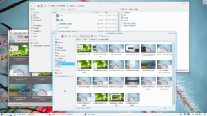 Die neue Plasma-Shell zeigt den Desktop in der bekannten Form, erlaubt aber auch die Anzeige auf anderen Geräten.