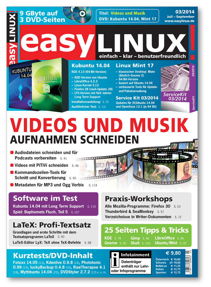 Heftcover EasyLinux 03/2014