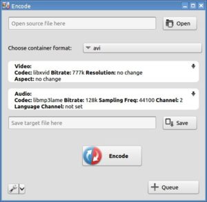 Abbildung 2: Das distributionseigene Tool Encode macht die Konvertierung von Multimedia-Inhalten zum Kinderspiel.