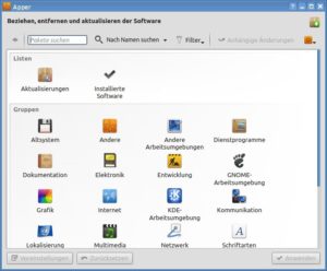 Abbildung 3: Neptune bringt gleich zwei Tools zur Softwareinstallation mit.