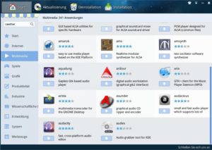 Abbildung 3: Der Deepin Store dient als zentrale Verwaltung zum Installieren und Deinstallieren von Programmen.