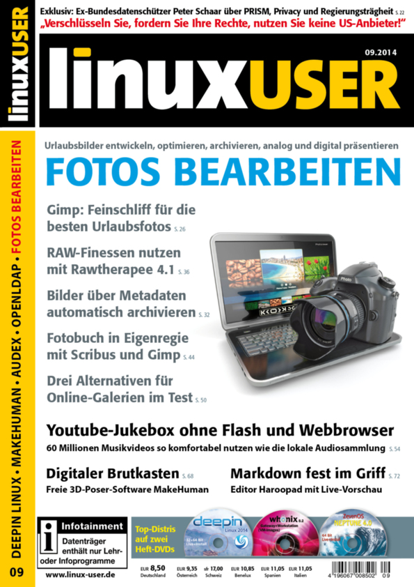 Heftcover LinuxUser 09/2014