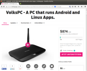 Der VolksPC soll Android- und Linux-Programme ausführen können.