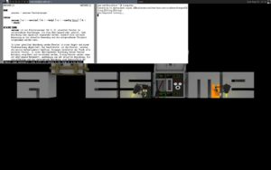 Abbildung 1: Awesome nimmt Ihnen die Aufgabe ab, die Fenster optimal auf dem Desktop zu platzieren.