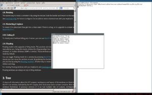 Abbildung 2: Der Window-Manager i3 bietet etwas mehr Flexibilität, da er es erlaubt, Fenster aus dem Verbund zu lösen.