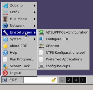 Abbildung 2: Selbst das Menü von Equinox erinnert noch stark an die Zeiten von Windows 98.