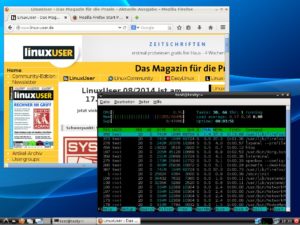 Abbildung 4: Arch-typisch installiert Evo/Lution eine unmodifizierte Desktopumgebung ohne viel Schnickschnack.
