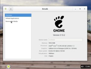 Abbildung 4: Ein Blick ins Innere offenbart Budgies Wurzeln: Gnome 3.12.2 dient als solider Unterbau.