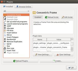 Abbildung 5: Dank verschiedener Plugins bietet Knotter zusätzliche Funktionen an, die ein problemloses Erstellen auch umfangreicherer Formen und Figuren erlauben.