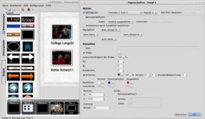 Abbildung 1: Für schicke DVD-Menüs mit animierten Thumbnail-Buttons brauchen Sie mit DVDStyler nur wenige Mausklicks.