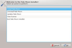 Abbildung 1: Ungewöhnlich, aber einfach: Die Installation von Pale Moon erledigen Sie über ein Shell-Skript.