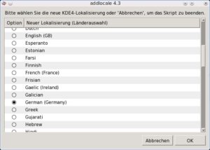 Abbildung 2: PCLinuxOS beherrscht zahlreiche Sprachen.