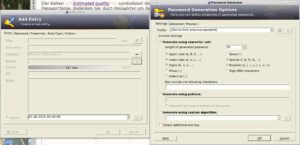 Abbildung 2: Damit Sie gar nicht in Versuchung geraten, vorhersagbare Passwörter zu benutzen, erzeugt Keepass sie auf Wunsch automatisch.