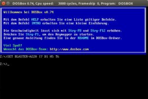 Abbildung 2: DOSBox ist ein DOS-Emulator und bildet die Umgebung alter PCs inklusive der passenden PC-Hardware nach.