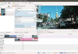 Abbildung 3: Die einzelnen Bereiche des Hauptfensters von Kdenlive lassen sich nicht nur individuell vergrößern und verkleinern, sondern auch abdocken und umpositionieren.