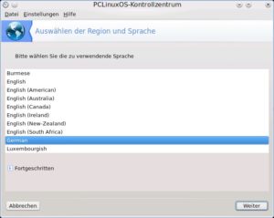 Abbildung 3: Der Wechsel der Lokalisierung gelingt im Handumdrehen dank der Optionen im Kontrollzentrum.