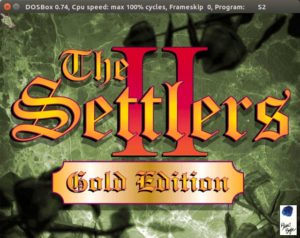 Abbildung 3: Das Strategiespiel Siedler von Blue Byte läuft auch in DOSBox (hier unter Ubuntu).