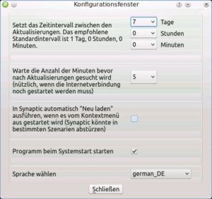 Abbildung 4: Über einen einfachen Dialog legen Sie fest, in welchen Intervallen das System nach Updates sucht.
