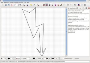 Abbildung 4: Sehr einfache Grafiken erzeugen Sie mit LatexDraw, haben aber anschließend kaum Möglichkeiten, diese zu modifizieren.