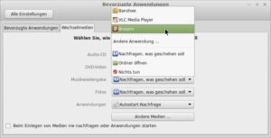 Abbildung 4: Alle Automatismen zum Einhängen von Wechseldatenträgern können Sie in diesem Dialog überprüfen bzw. ganz abschalten.