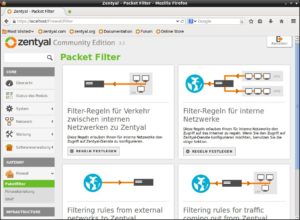 Abbildung 4: Die integrierte Firewall stellt auch Einsteiger bei der Konfiguration nicht vor unüberwindliche Hürden.