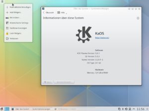 Abbildung 5: Das KaOS-KF-Testabbild erlaubt erste Einblicke in die fünfte Generation des KDE-Desktops.