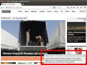 Abbildung 5: Einem Profiübersetzer macht es keine Konkurrenz, aber für eine schnelle deutsche Vorschau eines fremdsprachlichen Textes reicht das Firefox-Add-on Quick Translator allemal.