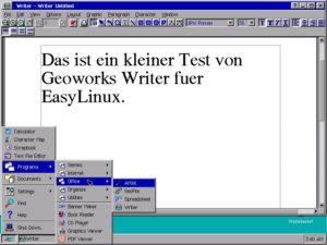 Abbildung 5: GeoWorks Ensemble war eine alternative grafische Oberfläche für MS-DOS, die unter dem Namen "Breadbox Ensemble" immer noch erhältlich ist.