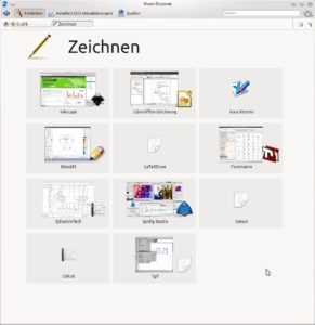 Abbildung 7: Haben Sie in Muon Discover eine Kategorie (oder Unterkategorie) ausgewählt, erscheinen Programme, die Sie mit einem Klick installieren.