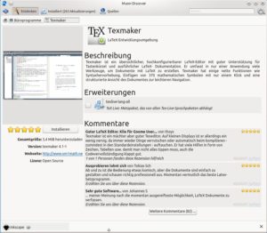 Abbildung 8: Die Detailbeschreibungen der Pakete enthalten neben teils mehreren Screenshots manchmal auch Rezensionen anderer Anwender.