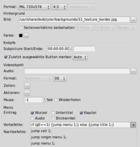 Abbildung 9: Erfahrene Anwender knüpfen die Dvdauthor-Sprungbefehle an Bedingungen, um auf zurückliegende Benutzereingaben zu reagieren.