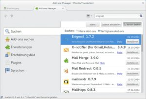 Abbildung 4: Enigmail für Thunderbird erhalten Sie direkt im Addon-Manager des Mail-Clients.
