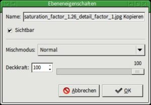 Abbildung 6: Pinta erlaubt das Verwenden einiger Ebenenmodi.