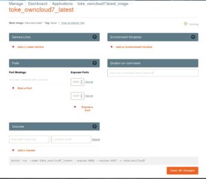 Abbildung 6: Ports, Umgebungsvariablen oder Dienste fügen Sie über die GUI komfortabel hinzu.