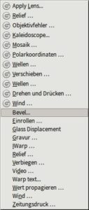 Abb. 10: Gimp 2.10 kann erst erscheinen, wenn die Entwickler alle Filter auf GEGL portiert haben. Noch fehlen aber viele.