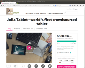 Das Jolla Tablet erfährt einen starken Zuspruch.