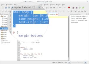 Abbildung 3: Die Formatierung des E-Books erfolgt, wie bei Webseiten heutzutage üblich, über Cascading Style Sheets.