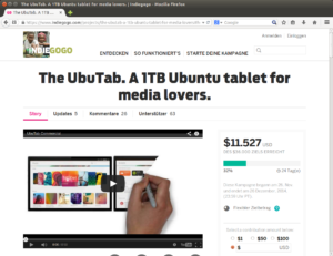 Das Ubutab auf Indiegogo