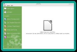 Abbildung 1: In diesem Fenster, das beim Programmstart erscheint, können Sie neue Dokumente erstellen oder vorhandene öffnen.