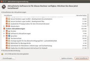 Abbildung 1: Bevor die Ubuntu-Aktualisierungsverwaltung eine neue Distributionsversion installiert, bringt sie erst einmal das laufende System auf den aktuellsten Stand.