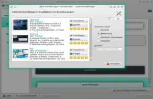Abbildung 10: Plasma-Themes (Designs) verändern das Erscheinungsbild Ihrer KDE-Umgebung mit einem Mausklick.