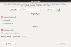 Abbildung 10: Hier würde Systemback versuchen, die Partition <code srcset=