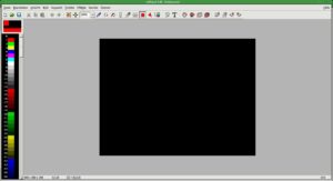 Abbildung 1: Klar, übersichtlich und aufgeräumt wirkt mtPaint.
