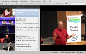 Abbildung 2: YouTube ohne Browser: Das schlanke Programm Minitube listet die Videos zu einem Schlagwort oder aus einem Kanal übersichtlich auf und kommt beim Abspielen ohne den berüchtigten Flashplayer aus.