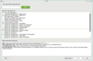 Abbildung 2: Damit die Software- und Update-Verwaltung mit YaST unter OpenSuse funktioniert, müssen Sie erst die benötigten Paketquellen einrichten.