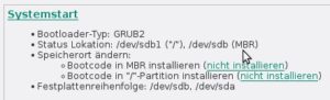 Abbildung 3: Der Bootloader gehört in den Master Boot Record des USB-Sticks.