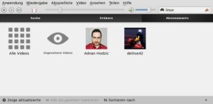 Abbildung 3: Ein Hauch von Podcast: Minitube abonniert YouTube-Kanäle und informiert Sie über neue Videos.