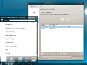 Abbildung 3: Das Icon-Set "Iceglass" verwendet durchscheinende Icons.